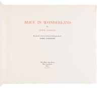 [BLACK SUN PRESS]. LAURENCIN, Marie (1883-1956), illustrator. DODGSON, Charles Lutwidge (1832-1898). Alice in Wonderland. Paris: The Black Sun Press, 1930.