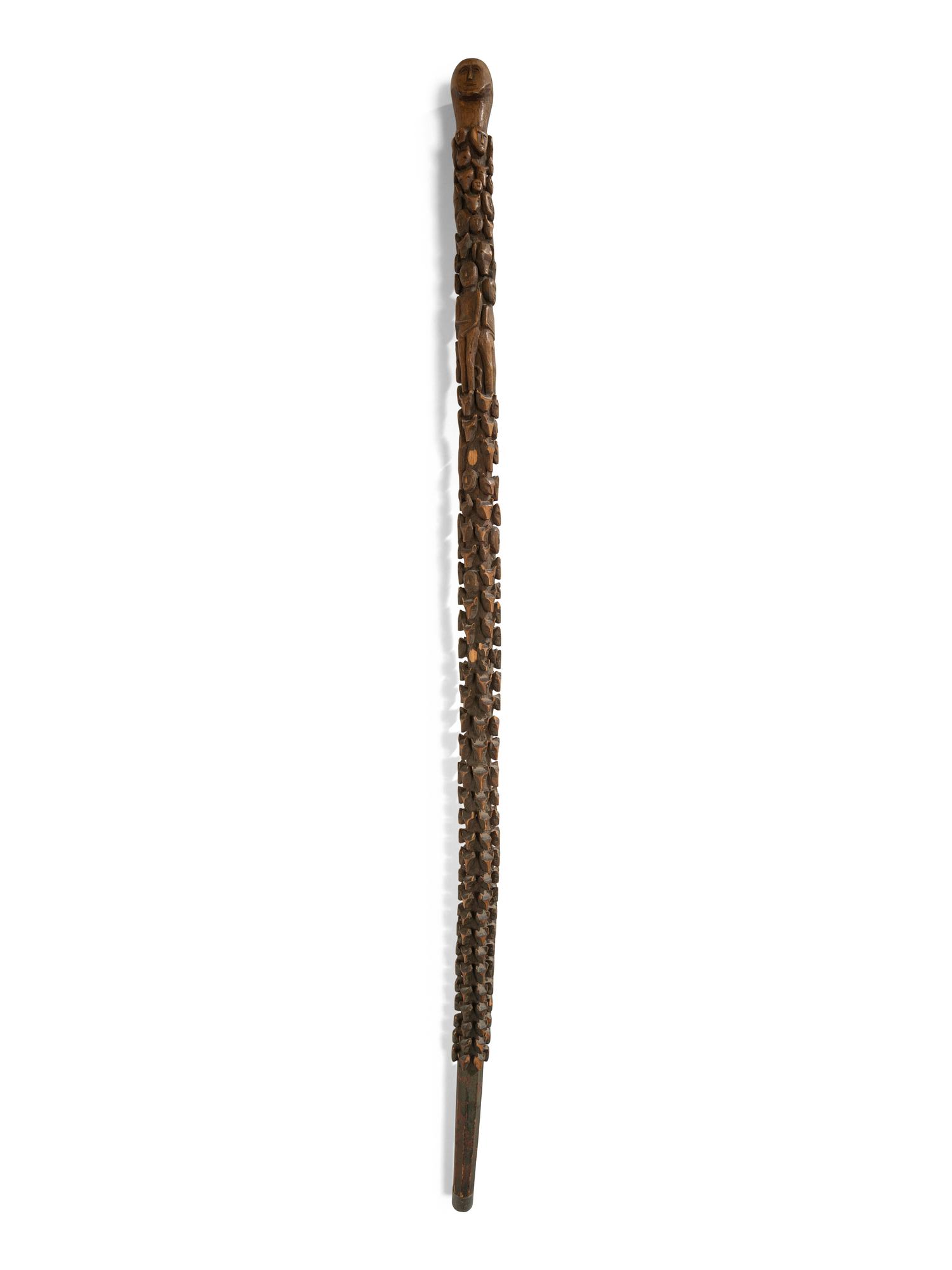 Northeastern Figural Carved Cane