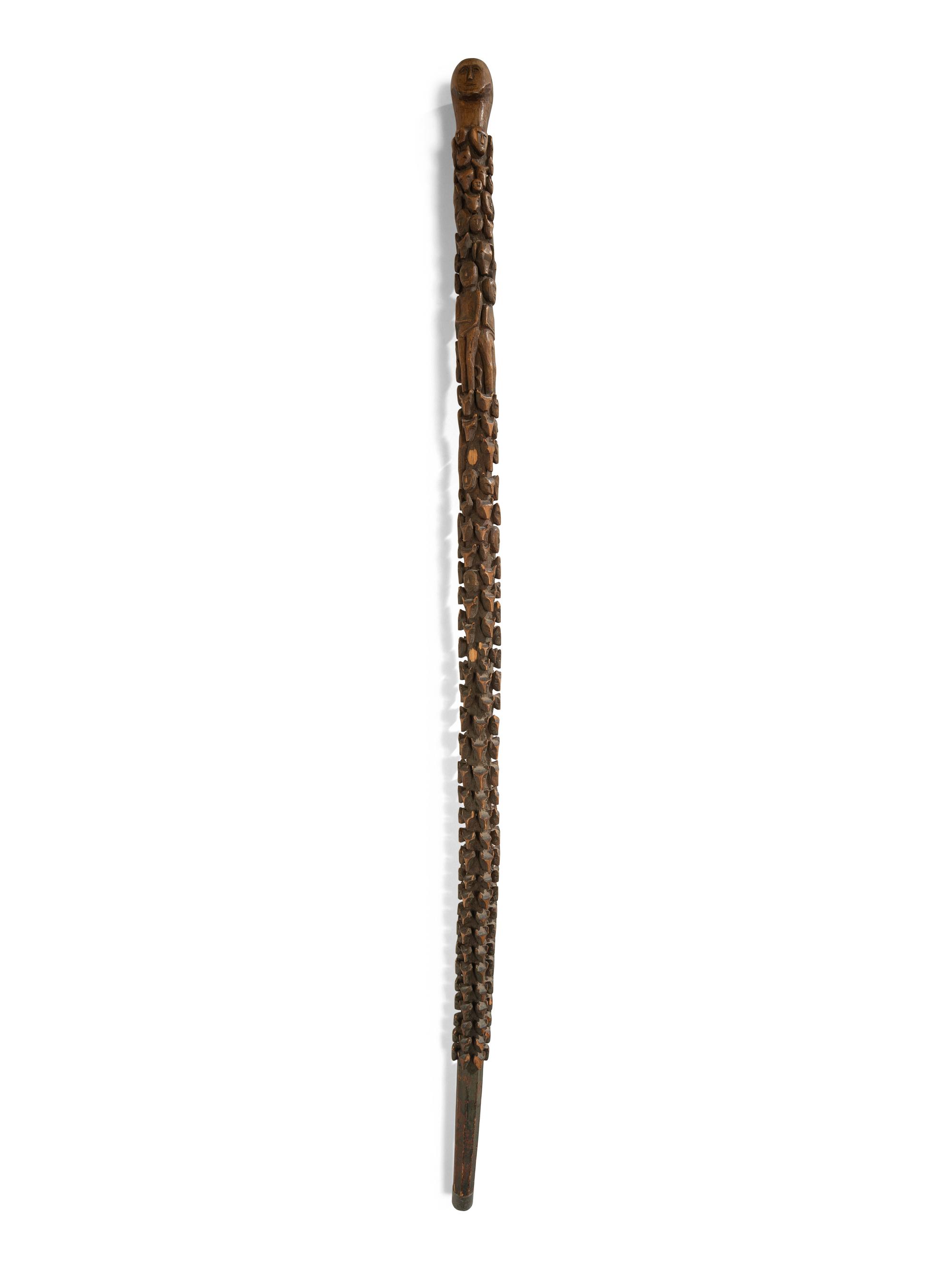 Northeastern Figural Carved Cane
