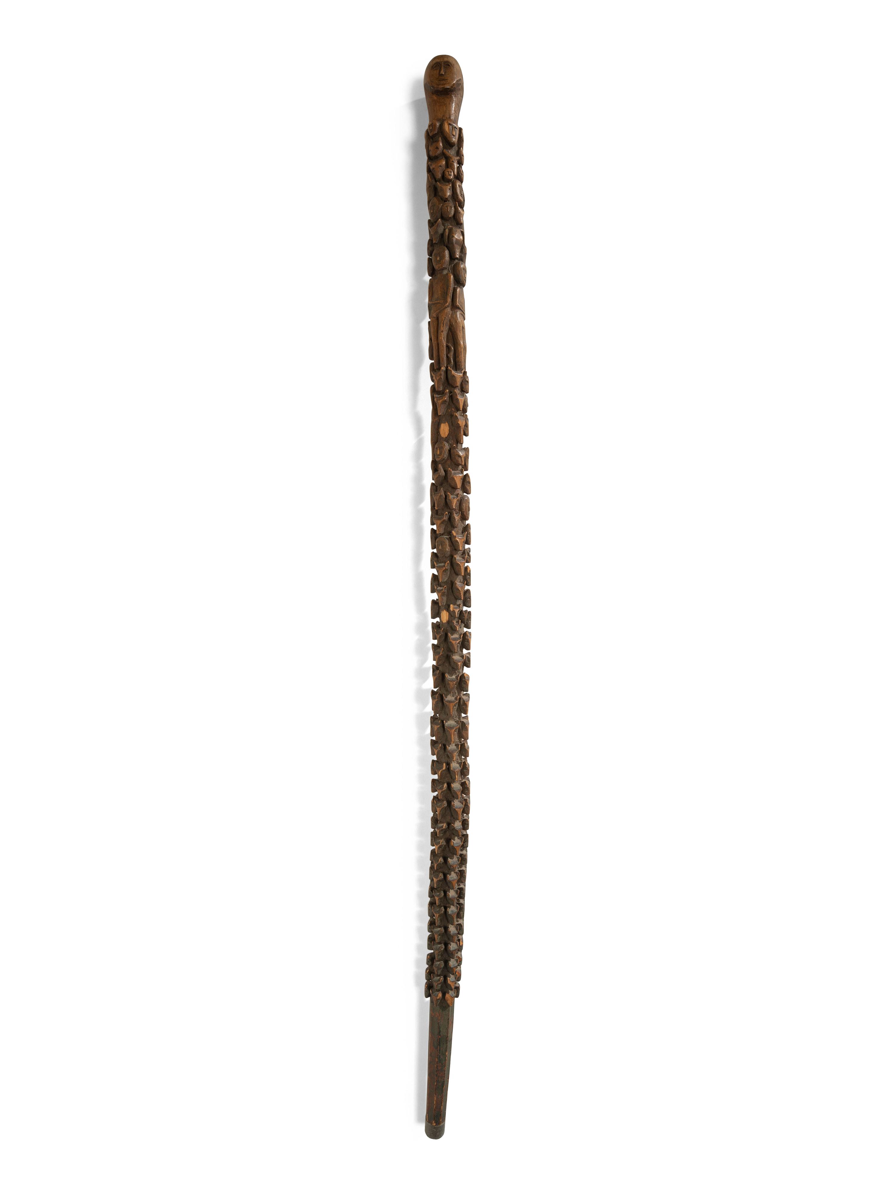 Northeastern Figural Carved Cane