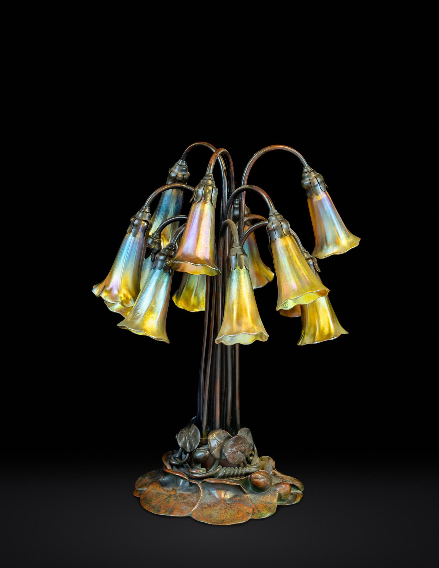 Twelve Light Lily Table Lamp