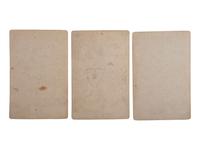 [NATIVE AMERICANS]. A group of 3 cabinet cards of Native American subjects from the Hayden Geological Survey. Ca 1870s.