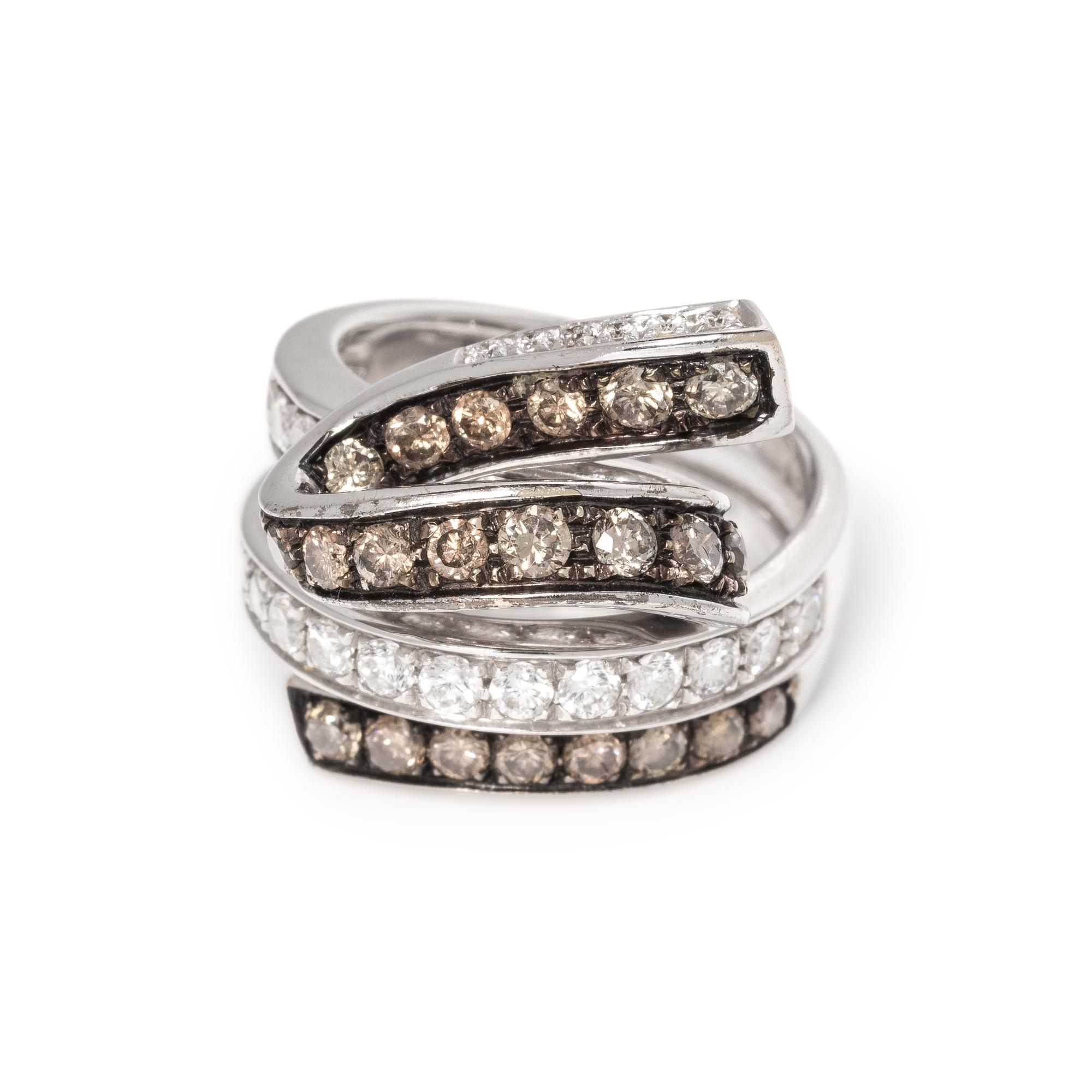 DIAMOND AND COLORED DIAMOND RING