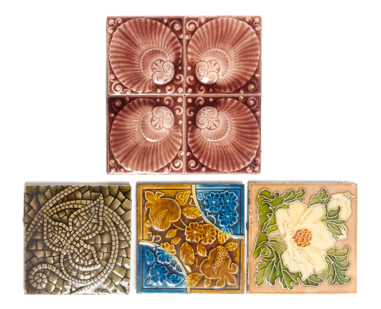 A Large Collection of Pottery Tiles