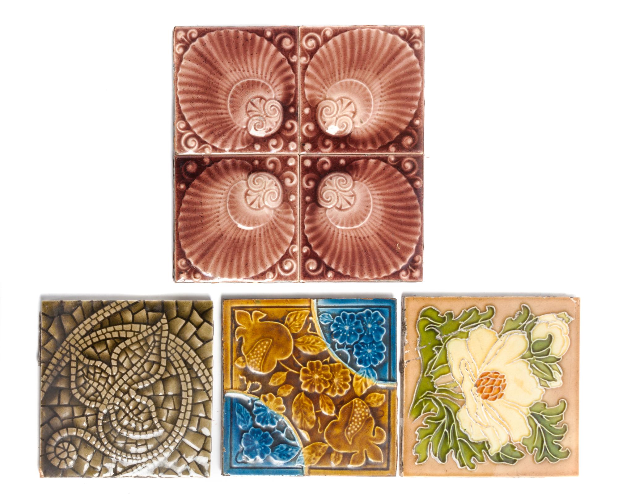 A Large Collection of Pottery Tiles