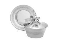 A Victorian Silver Covered Butter Dish