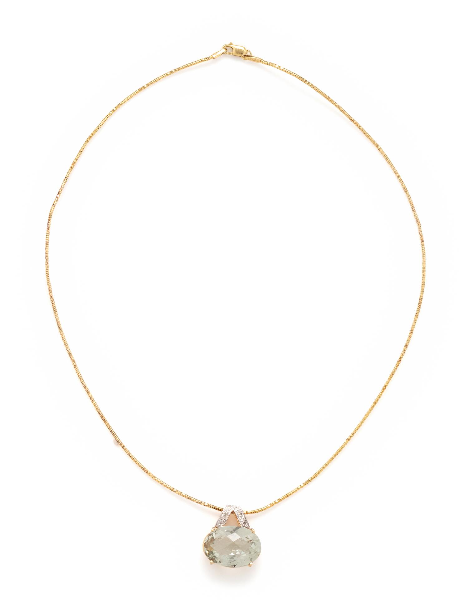 QUARTZ PENDANT NECKLACE
