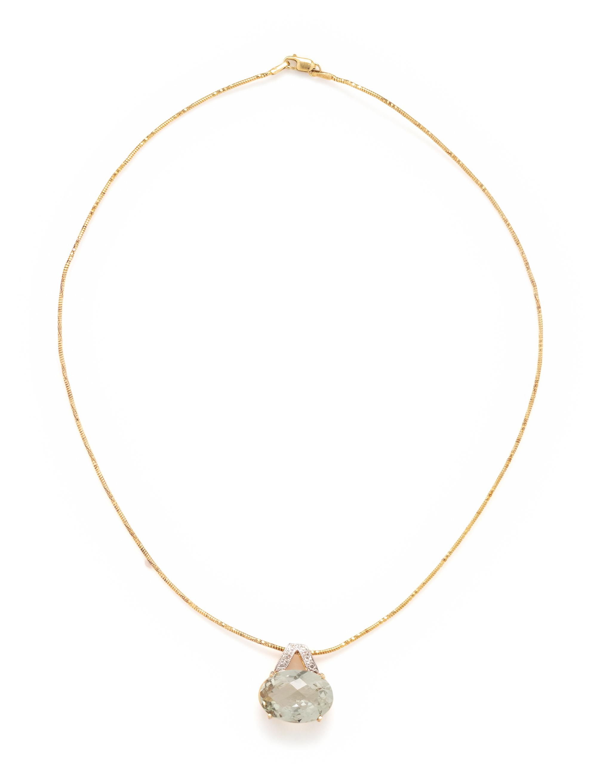 QUARTZ PENDANT NECKLACE