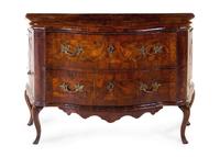 An Italian Burlwood Commode