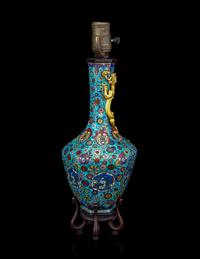 A Cloisonné Enamel Faceted Vase