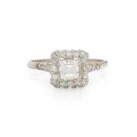 DIAMOND AND PLATINUM RING