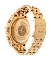 A RARE BREITLING, REF. K44355 18K YELLOW GOLD AND DIAMOND LIMITED EDITION 'CROSS WIND SPECIAL' CHRONOGRAPH WRISTWATCH