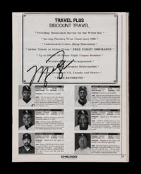 A Michael Jordan Signed Autograph 1994 Chicago White Sox Spring Training Program (Beckett Authentication Services Letter)
