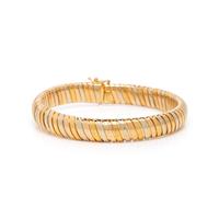 BICOLOR GOLD NECKLACE AND BRACELET