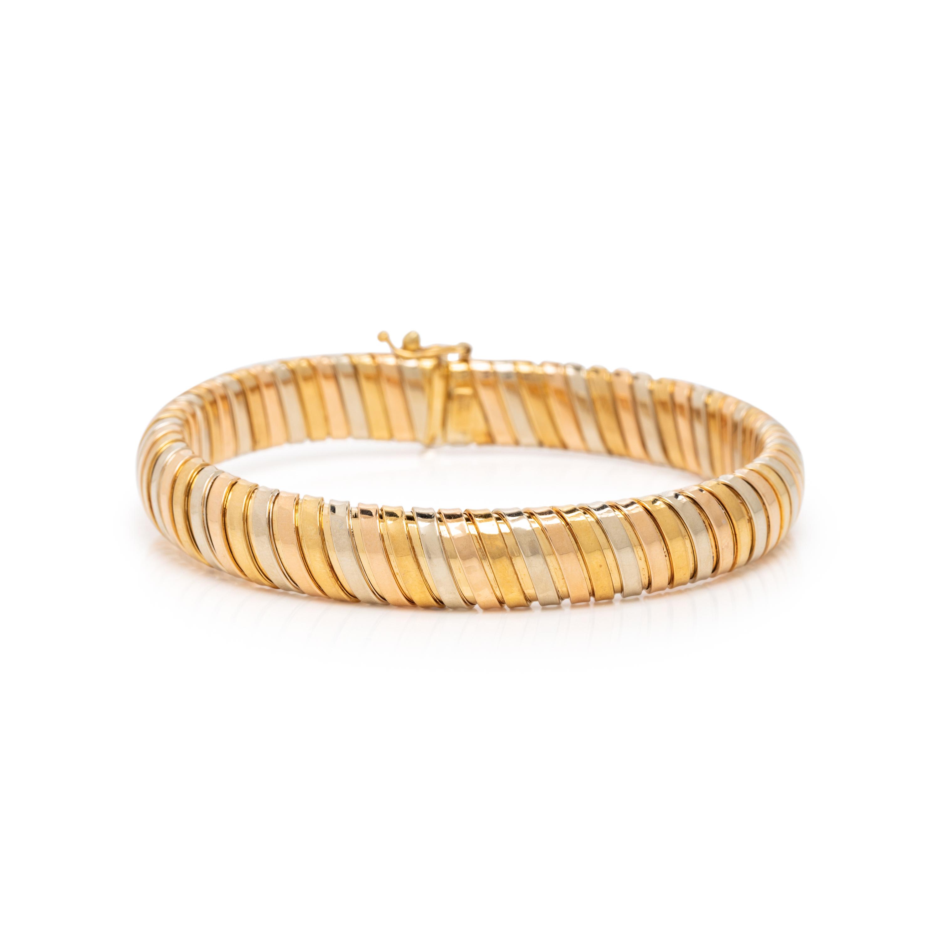 BICOLOR GOLD NECKLACE AND BRACELET