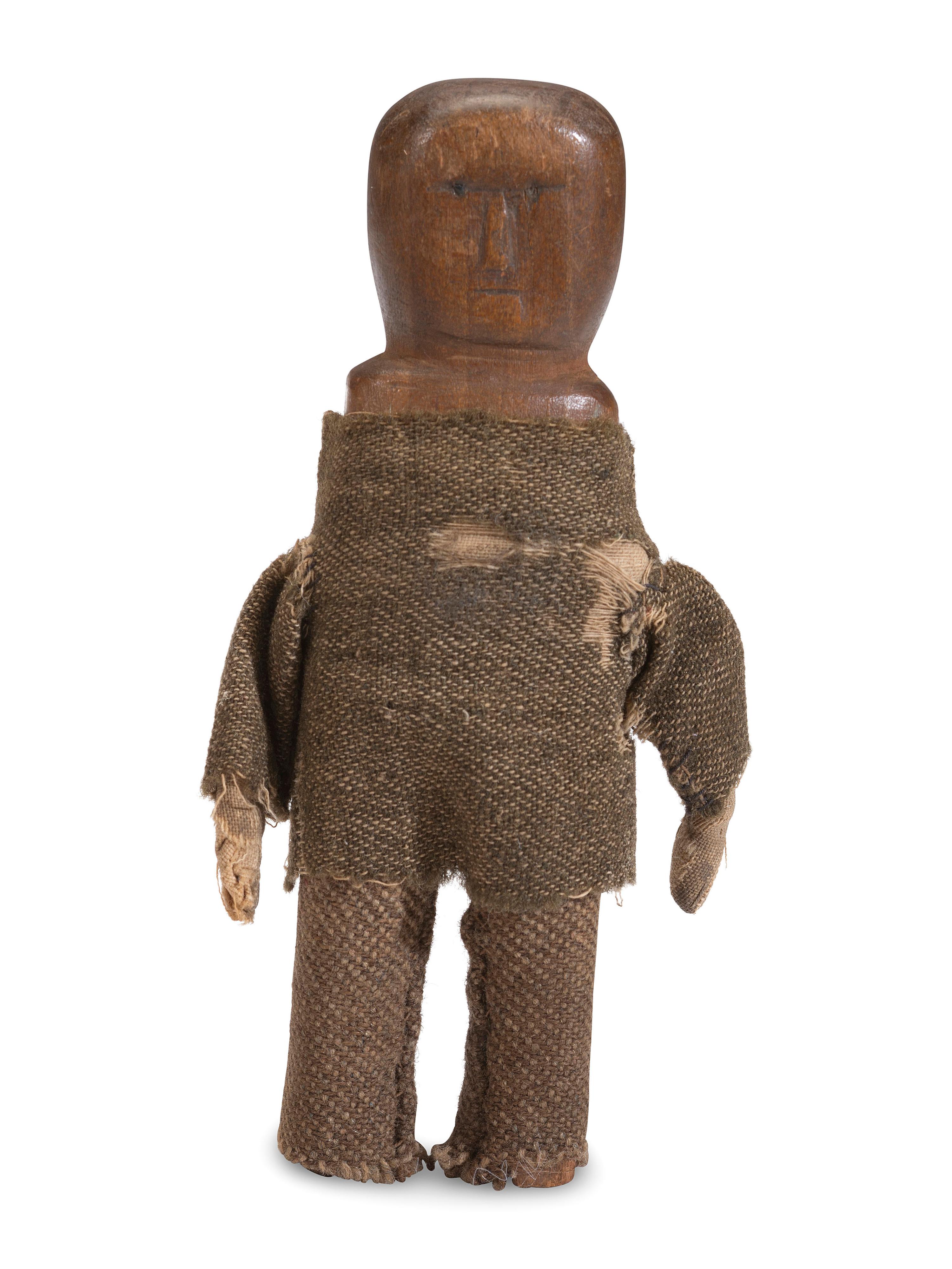 Woodlands Carved Doll