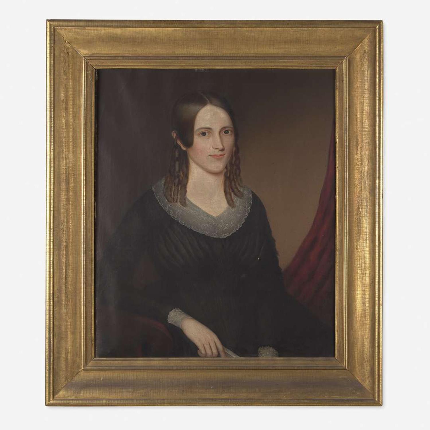 American School 19th century Portrait of Mrs. M. R. Fielding