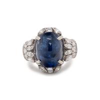 SAPPHIRE AND DIAMOND RING