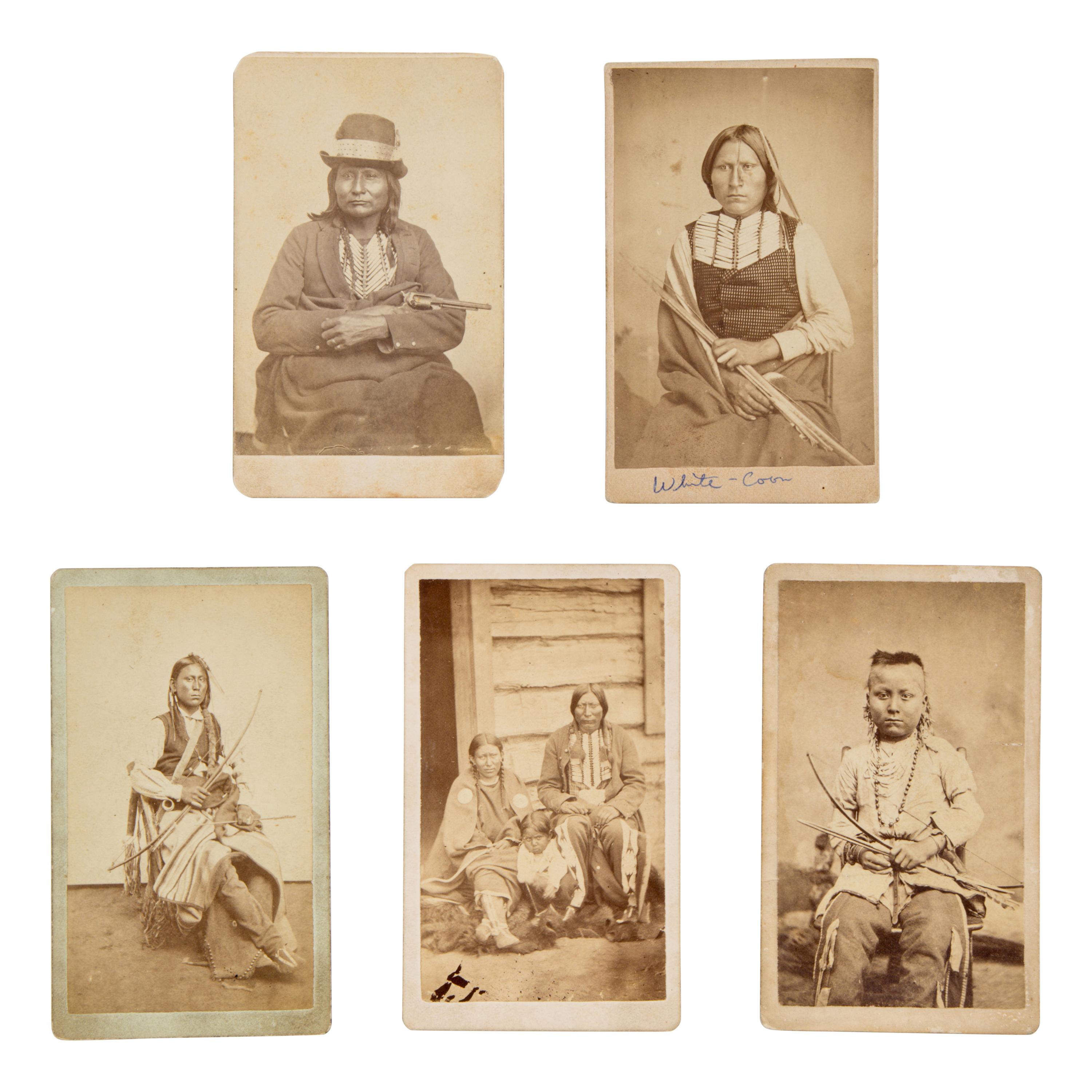 William S. Soule AND W.P. Bliss (American, 1836-1908 / b. ca 1840) — Comanche and Kiowa Portraits, Including Grey Leggings