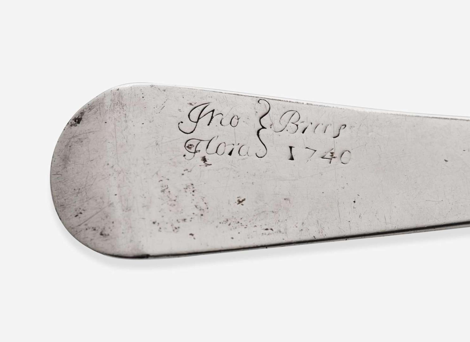 A rare silver punch ladle, Tobias Stoutenburg (1700-1759), New York, NY, circa 1740