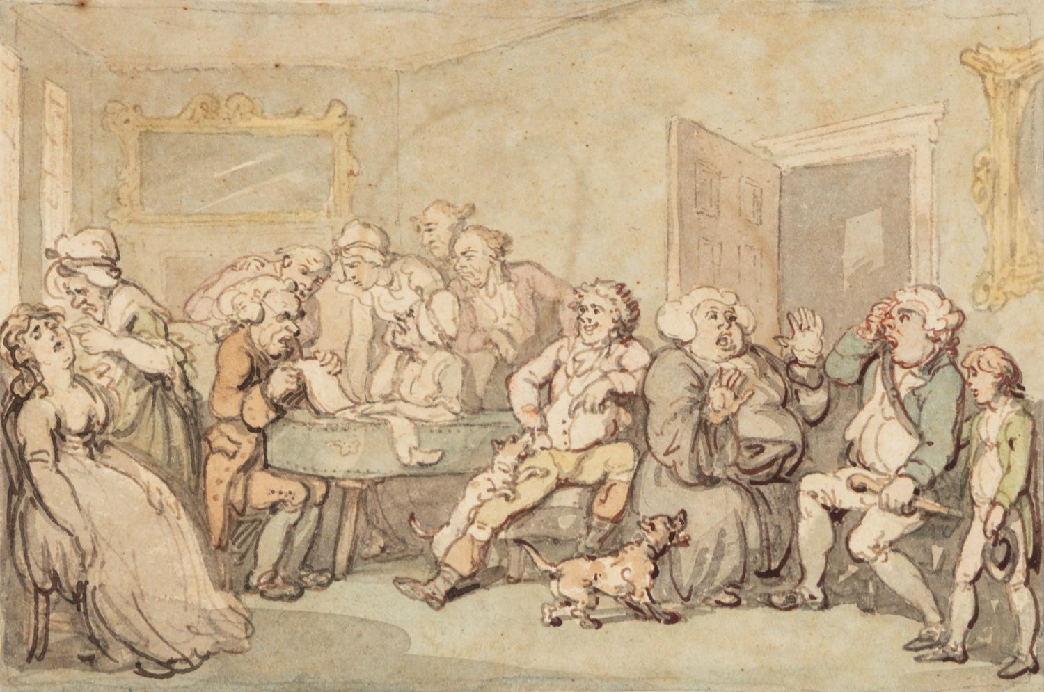 A Group of Ten Drawings: seven illustrations for The Adventures of Roderick Random , and three unpublished illustrations for The Adventures of Joseph Andrews, and His Friend Mr. Abraham Adams
