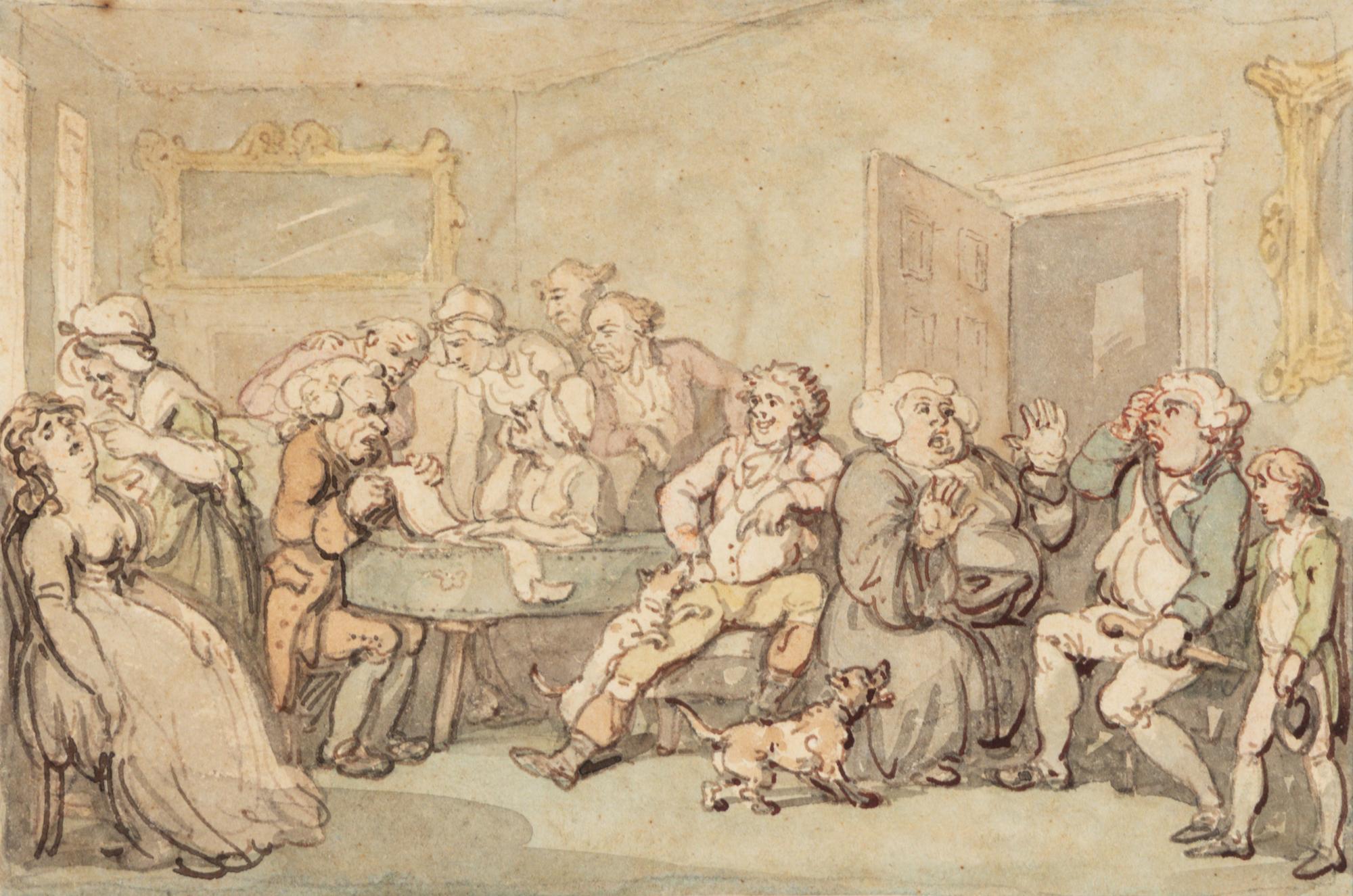 A Group of Ten Drawings: seven illustrations for The Adventures of Roderick Random , and three unpublished illustrations for The Adventures of Joseph Andrews, and His Friend Mr. Abraham Adams