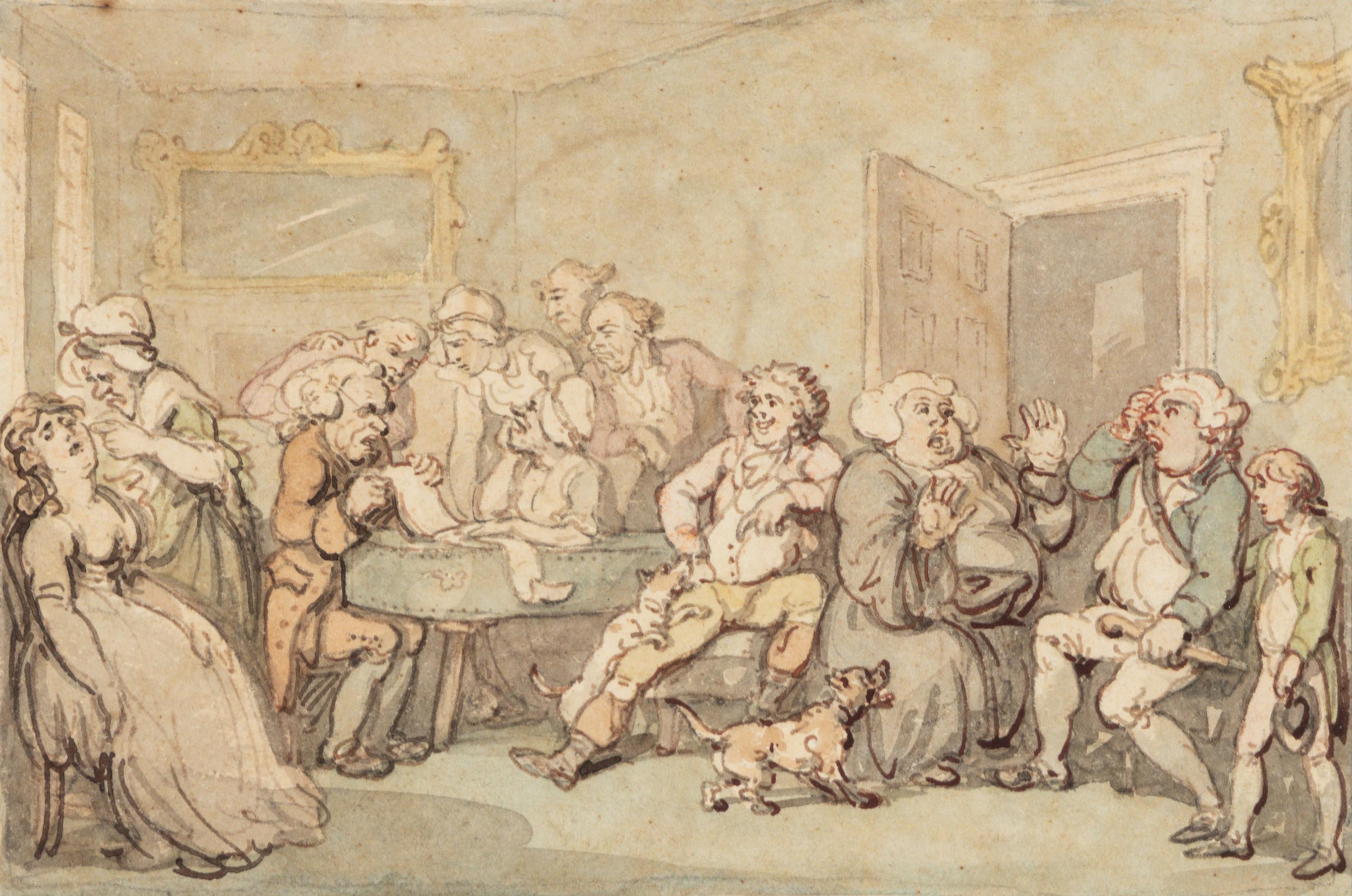 A Group of Ten Drawings: seven illustrations for The Adventures of Roderick Random , and three unpublished illustrations for The Adventures of Joseph Andrews, and His Friend Mr. Abraham Adams