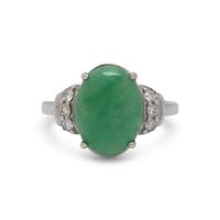JADE AND DIAMOND RING