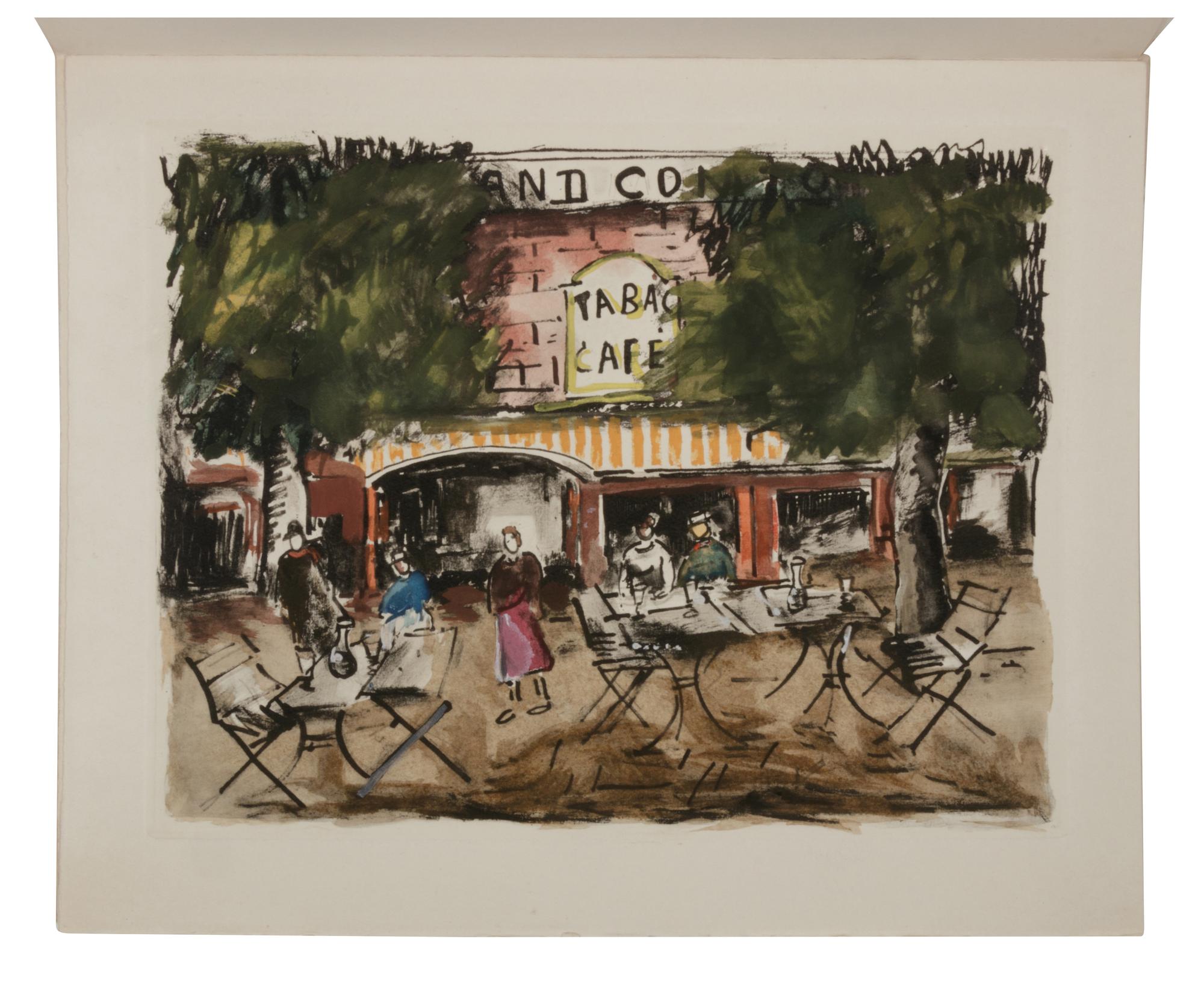 VLAMINCK, Maurice de (1876-1958), illustrator. SALMON, André (1881-1969). Rive Gauche. Quartier Latin - Plaisance - Montparnassse - Les quais - Saint-Germain-des-Prés . Paris: Richard Lacouriere, 1951.