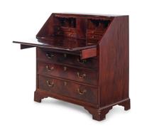 A George III Mahogany Slant-Front Desk