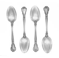A Group of Four American Silver Serving Spoons — Gorham Mfg. Co., Providence, RI