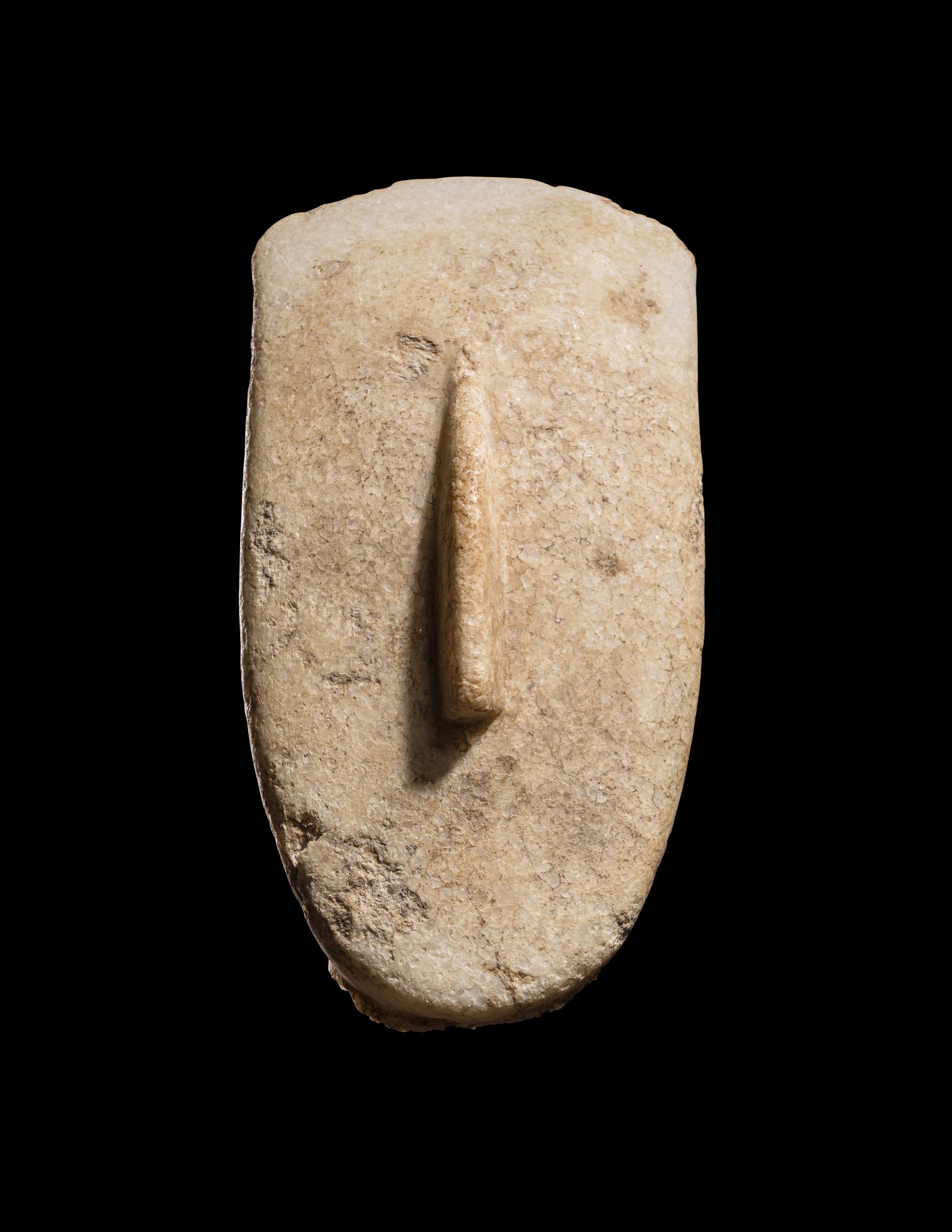 A Large Cycladic Marble Head