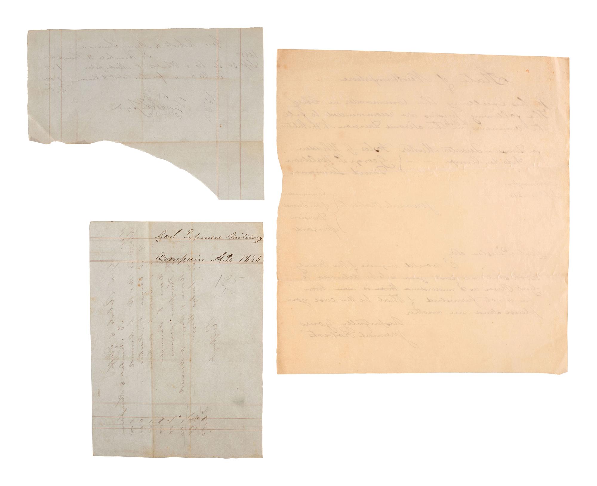 [MILITIA]. A group of documents related to nineteenth-century state militias, including broadsides and a War of 1812 appointment signed by Connecticut Governor John Cotton Smith.