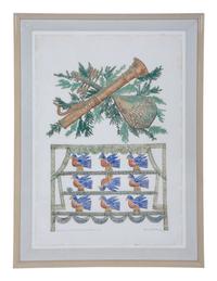 A Group of Six Color Lithographs by Ford Ruthling (American, 1933-2015)