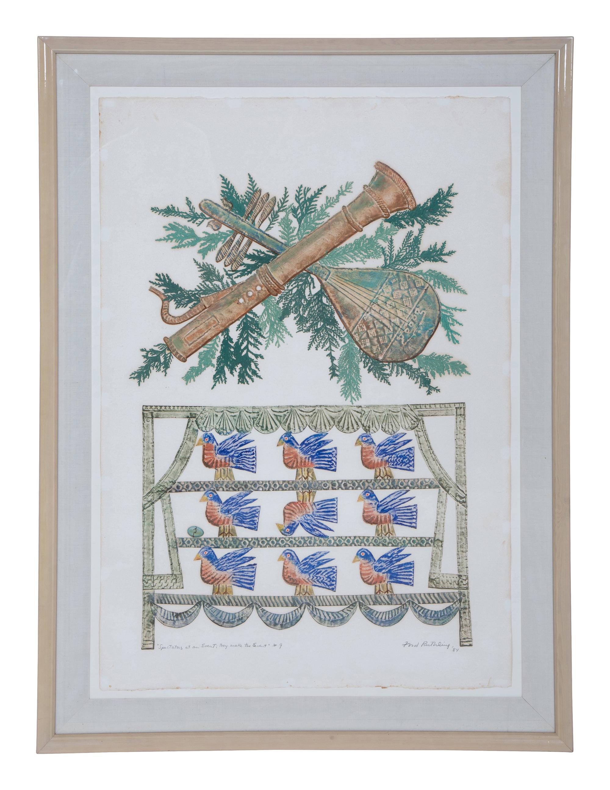A Group of Six Color Lithographs by Ford Ruthling (American, 1933-2015)