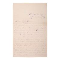 [OUTLAWS & LAWMEN]. YOUNGER, Henrietta (1857-1915). Autograph letter signed to Miss Louie. Stillwater, MN, 18 July 1889. 4 pages, 8vo, creasing, partial separation at folds repaired with tape.