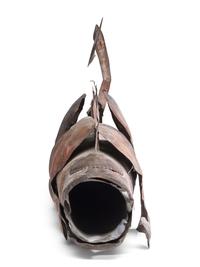 A Painted Tin Dragon Stove Flue