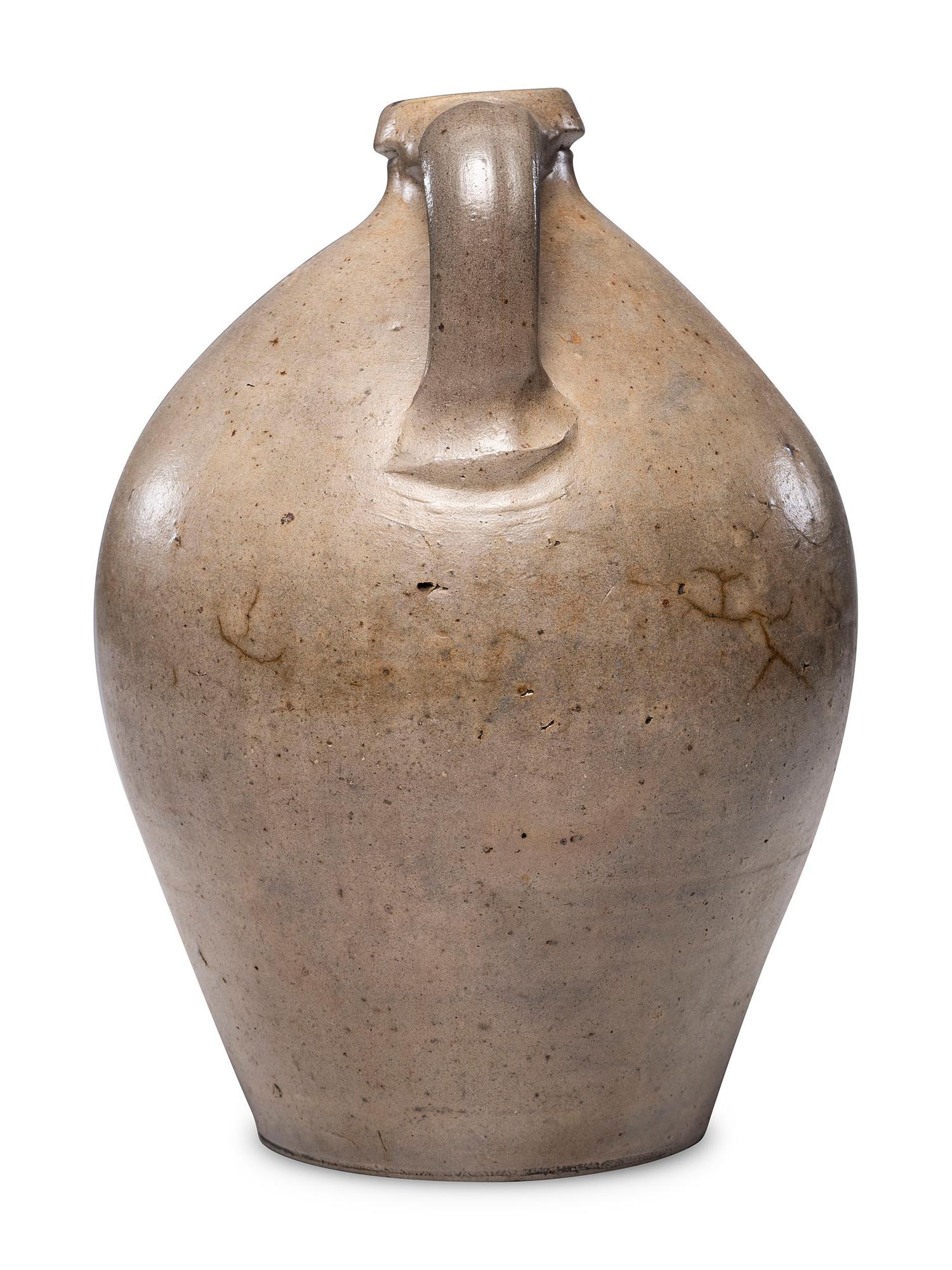 An A & J. H. Rhodes Two-Gallon Floral Decorated Jug