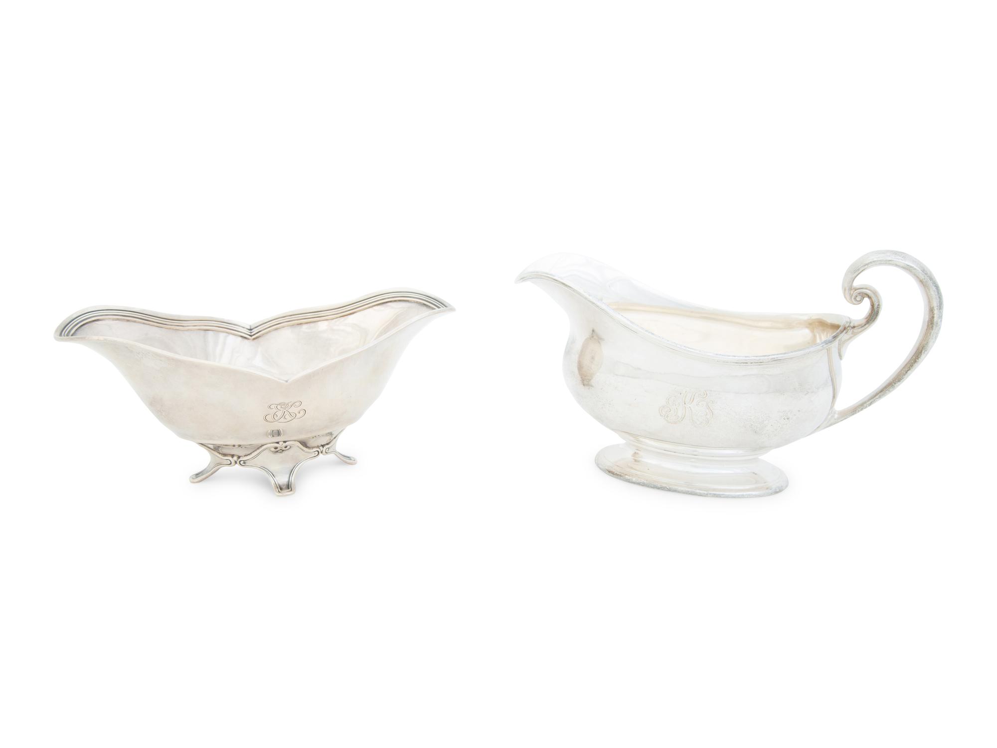 A Tiffany & Co. Silver Sauce Boat and Serving Bowl — New York, New York, 20th Century