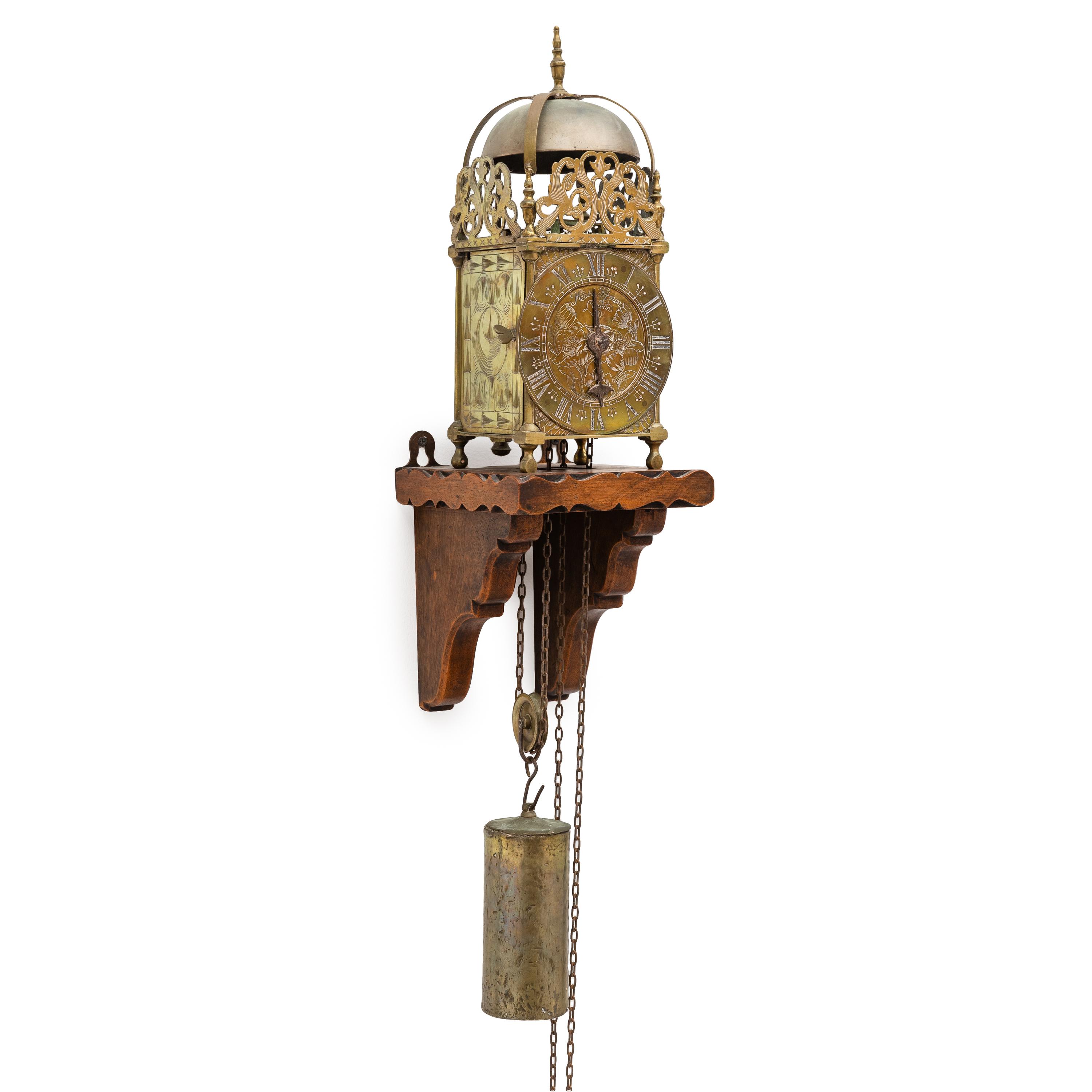 An English Brass Lantern Clock