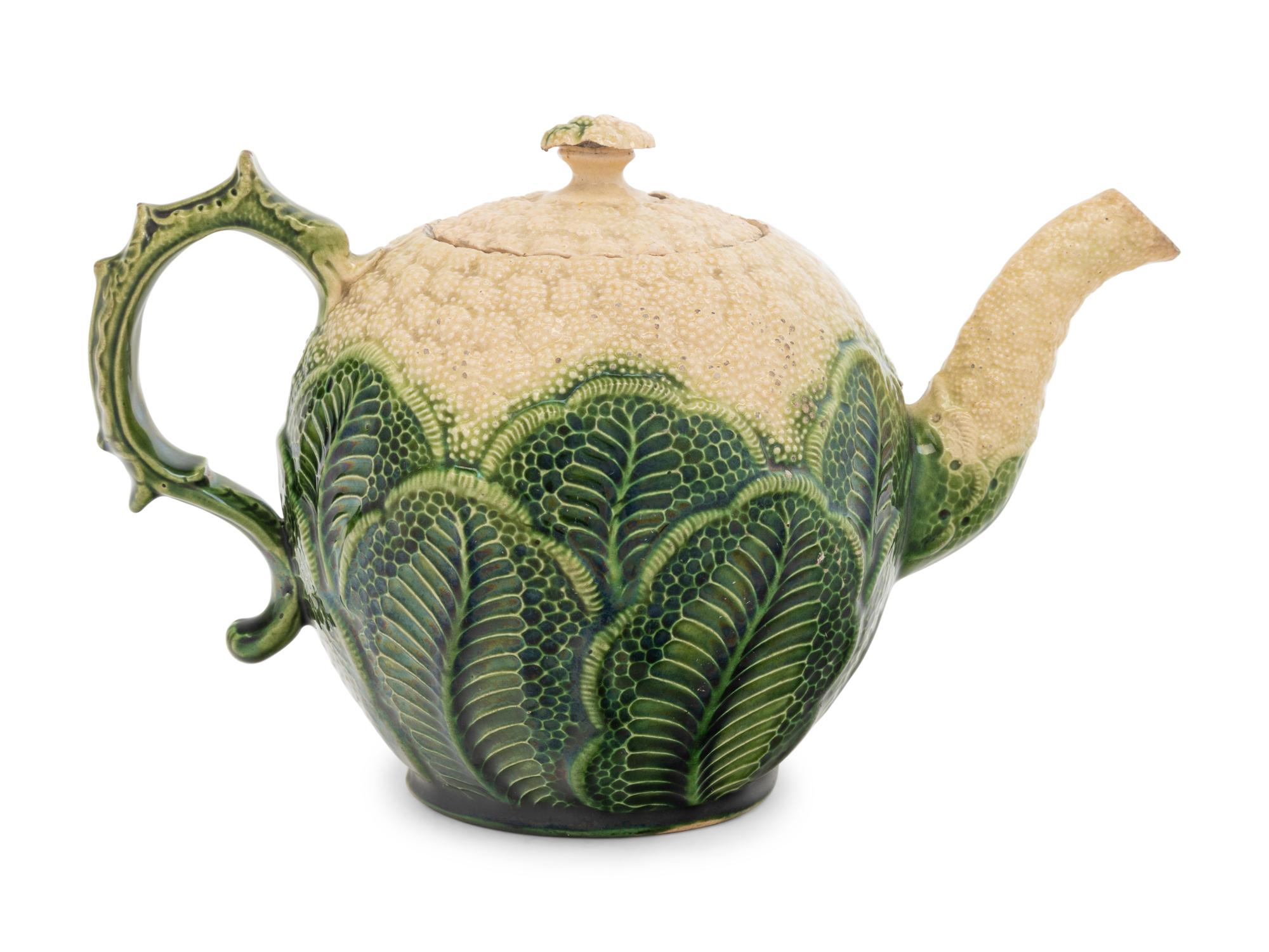 A Wedgwood Cauliflower-Form Creamware Teapot