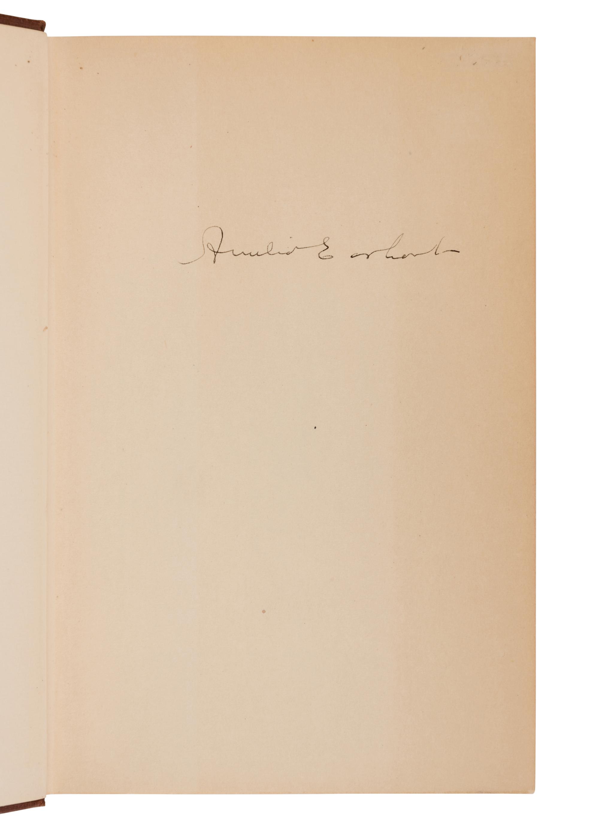 [TRAVEL & EXPLORATION]. EARHART, Amelia (1897-1937). The Fun of It . New York: Brewer, Warren, & Putnam, 1932.