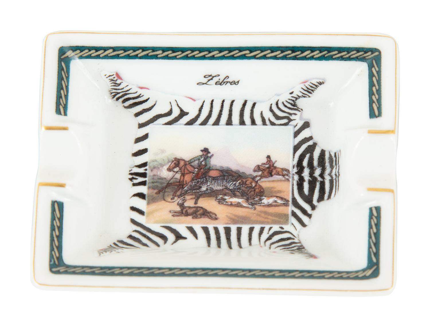 A Group of Six Hermès Porcelain Ashtrays