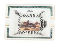 A Group of Six Hermès Porcelain Ashtrays