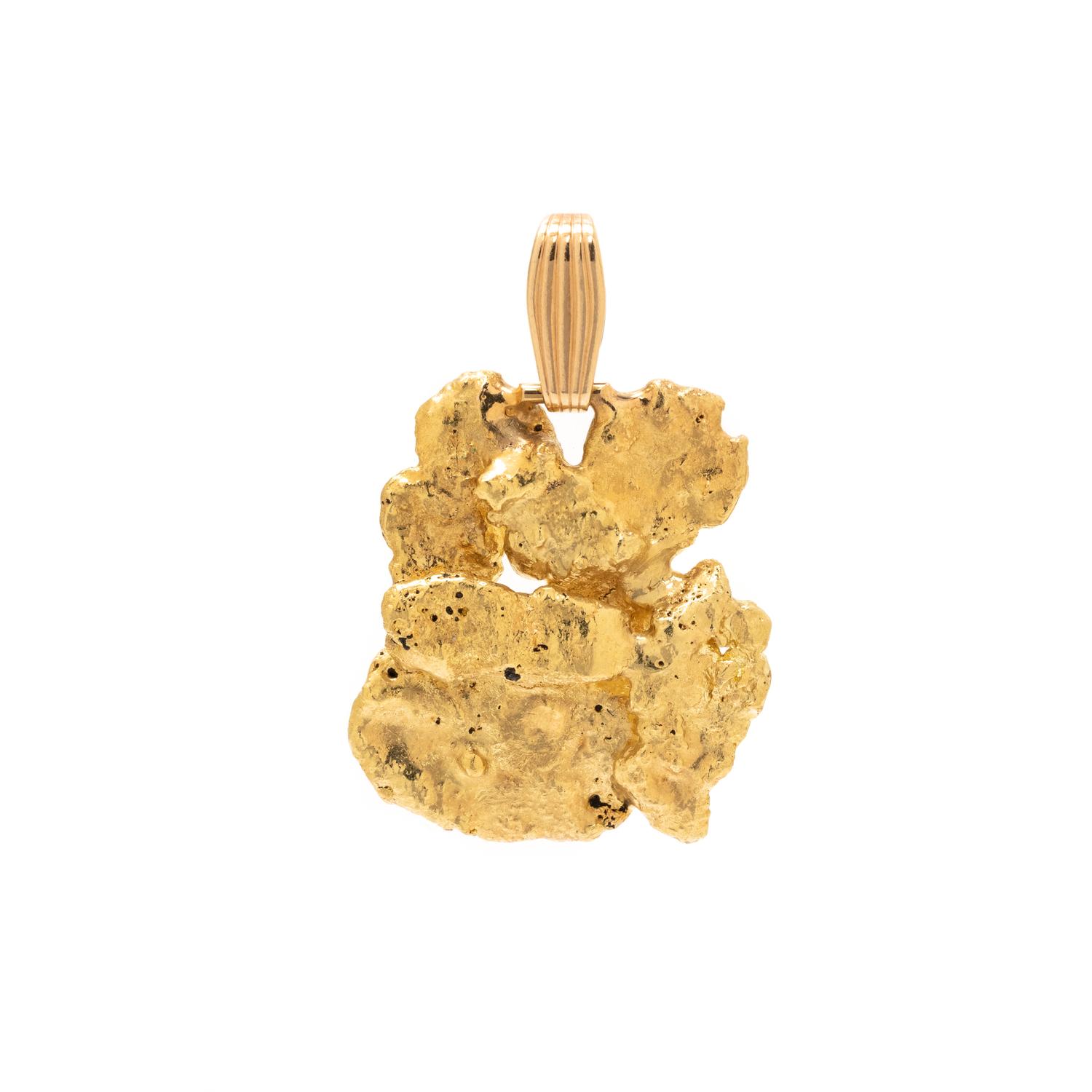 YELLOW GOLD NUGGET PENDANT