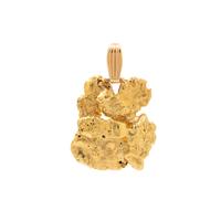 YELLOW GOLD NUGGET PENDANT