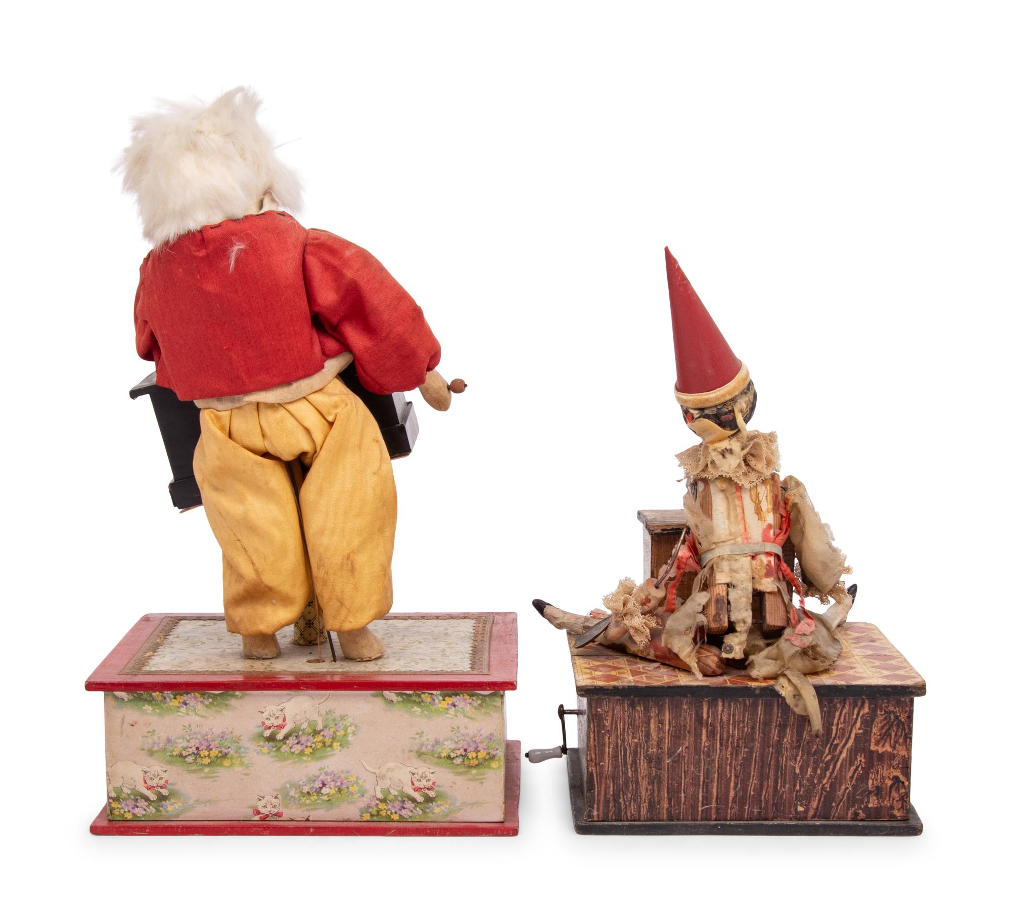 Two Musical Organ Themed Manivelle Automata