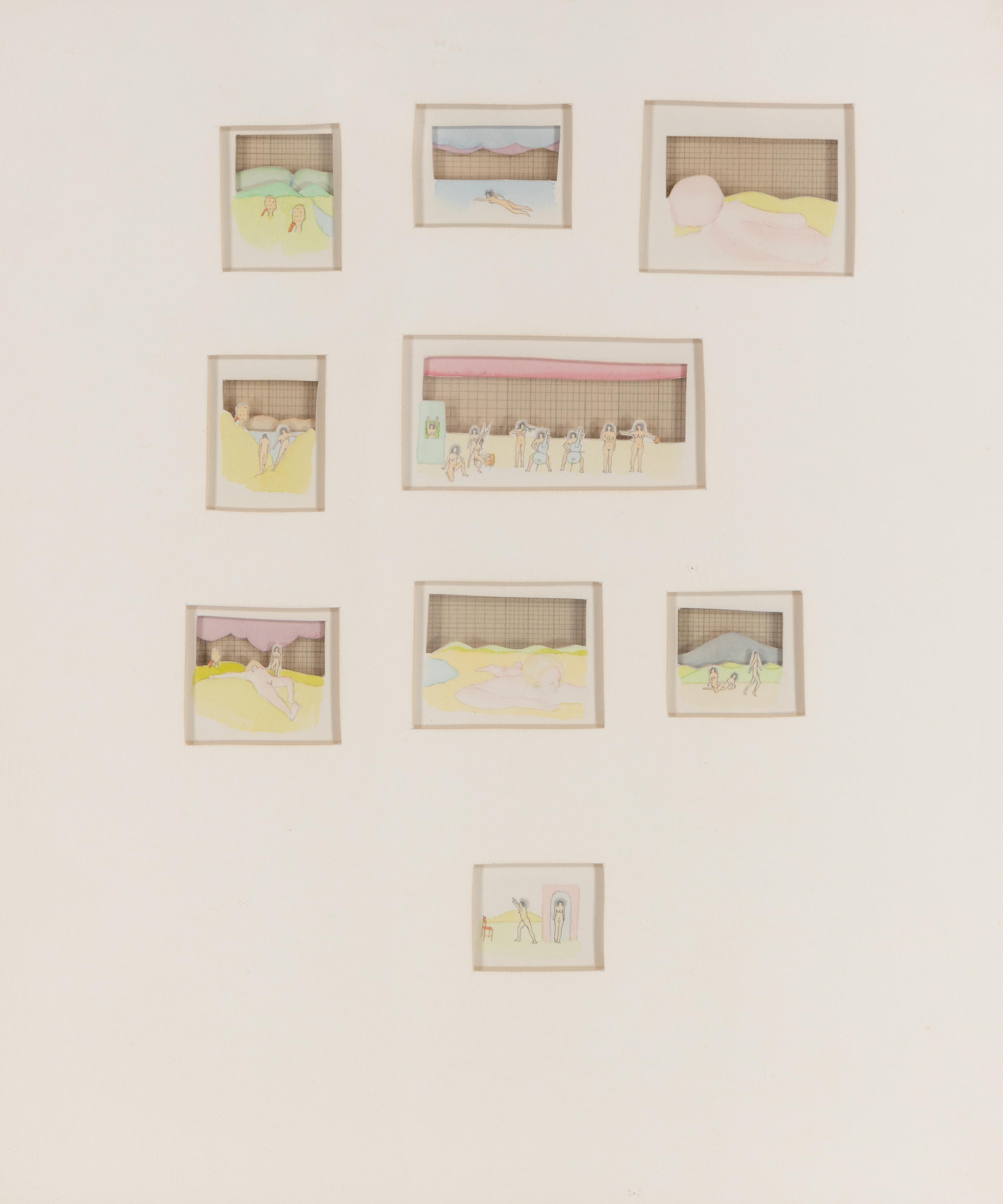 Plexiglas Sandwich Drawing, 1968