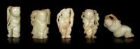 Five Chinese Jade Figures