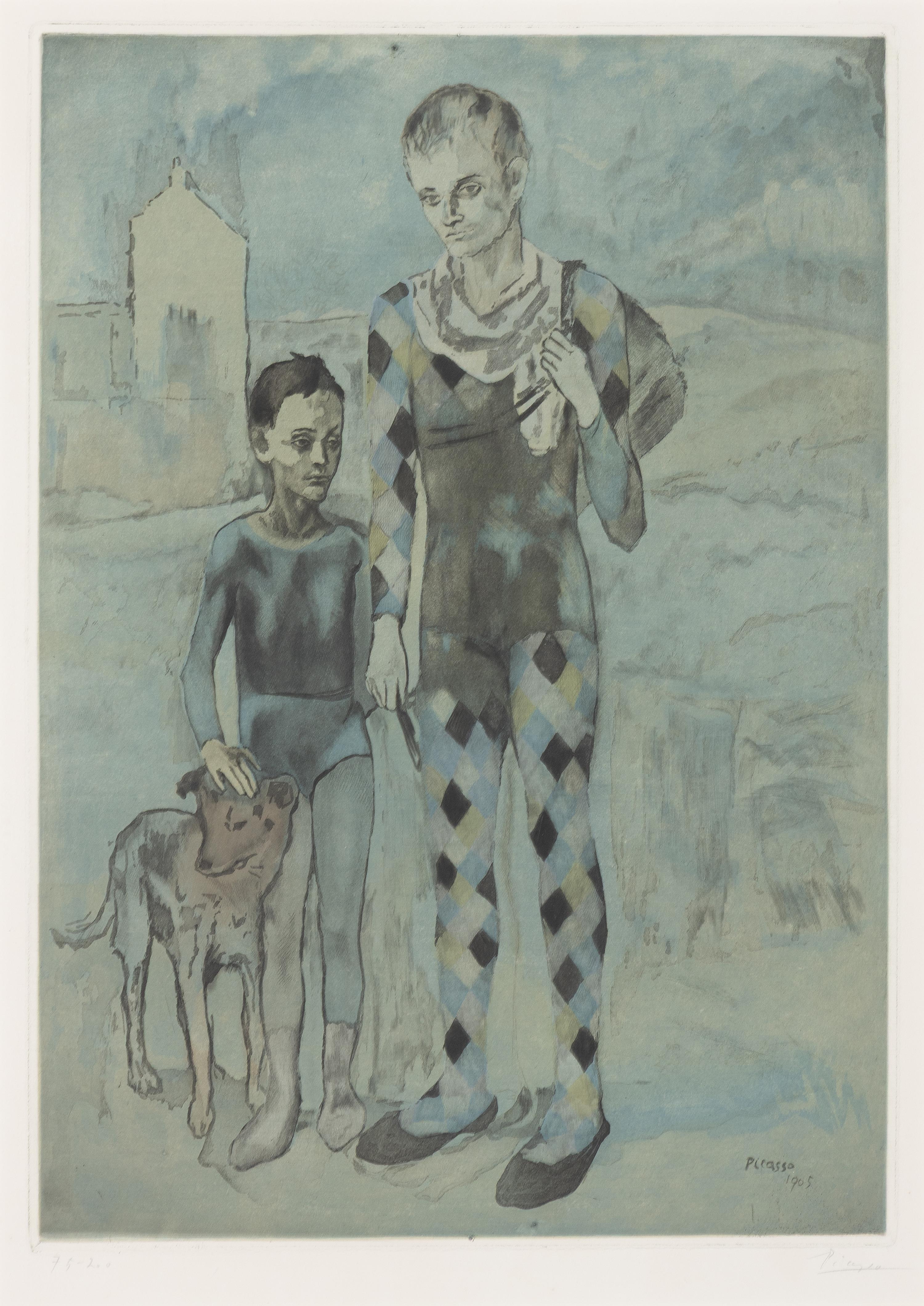 After Pablo Picasso, by Jacques Villon (Spanish, 1881–1973) — Les Saltimbanques, 1922